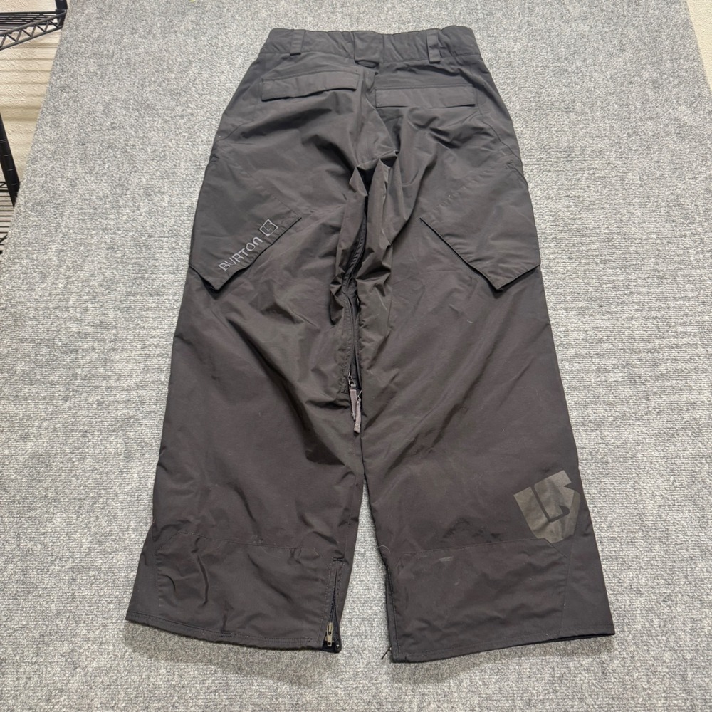 Burton GORE-TEX Living Lining Men's Snow Pants Black M Zip Closure Pockets Lined